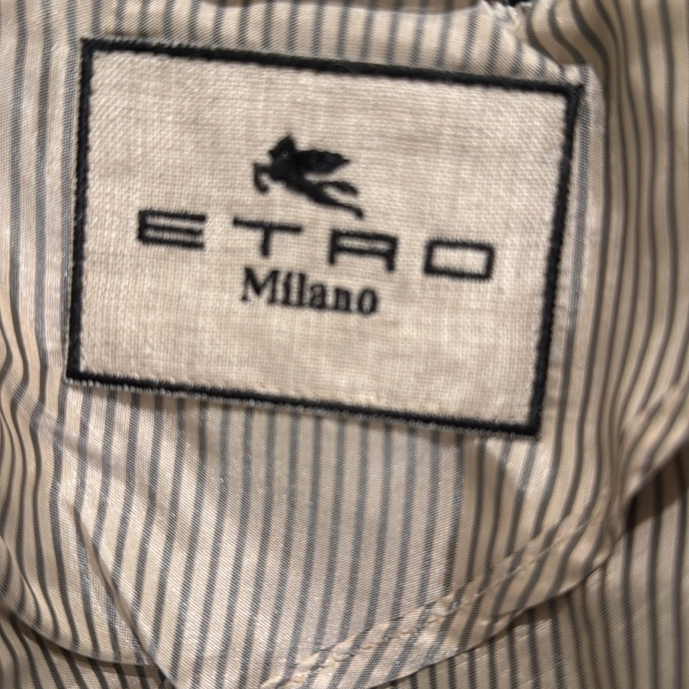 Etro Black Blazer with Gold Floral Embroidery - Picture 4 of 4